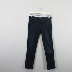 MOTHER The Rascal High Waisted Ankle Crop Jeans Dark Wash Women's Sz 28 Stretch